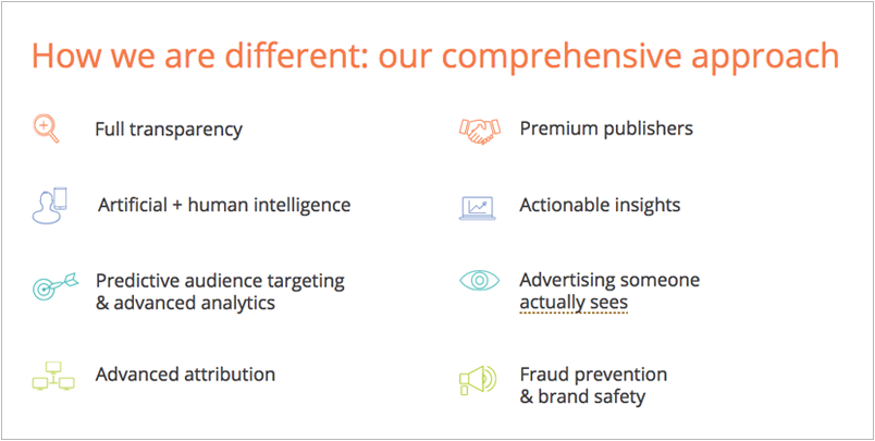 CHART: How we are different: our comprehensive approach